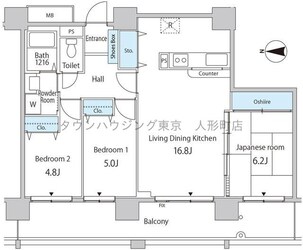 セルリアンホームズ勝どきの物件間取画像